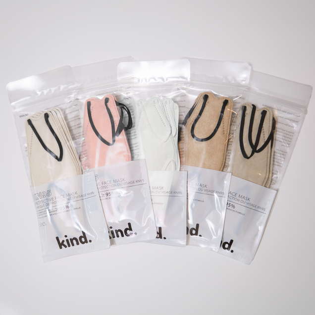 Kind KN95 Respirator Face Mask: The Neutral Collection