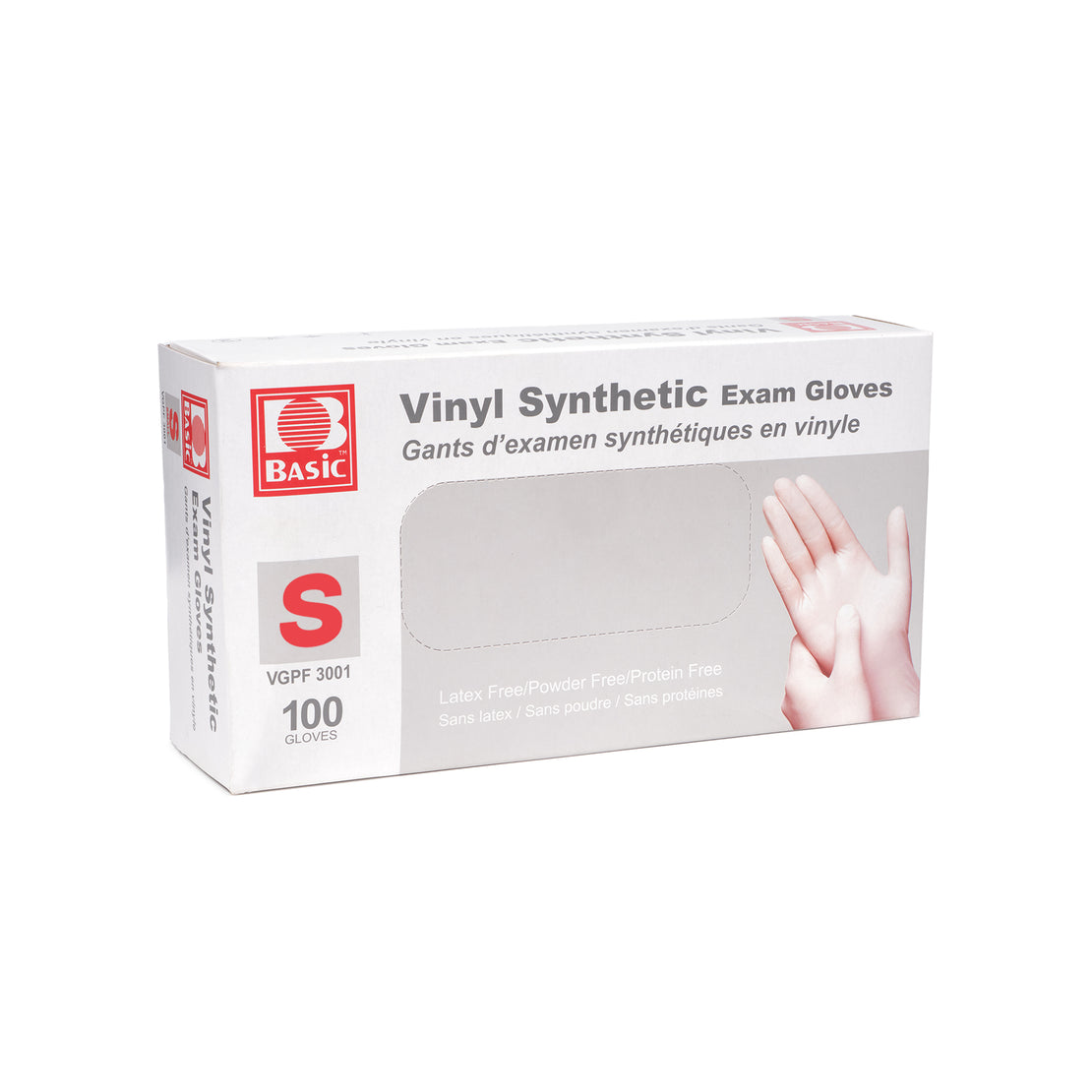 Vinyl Synthetic Exam Medical Gloves (4mil) (Clear)