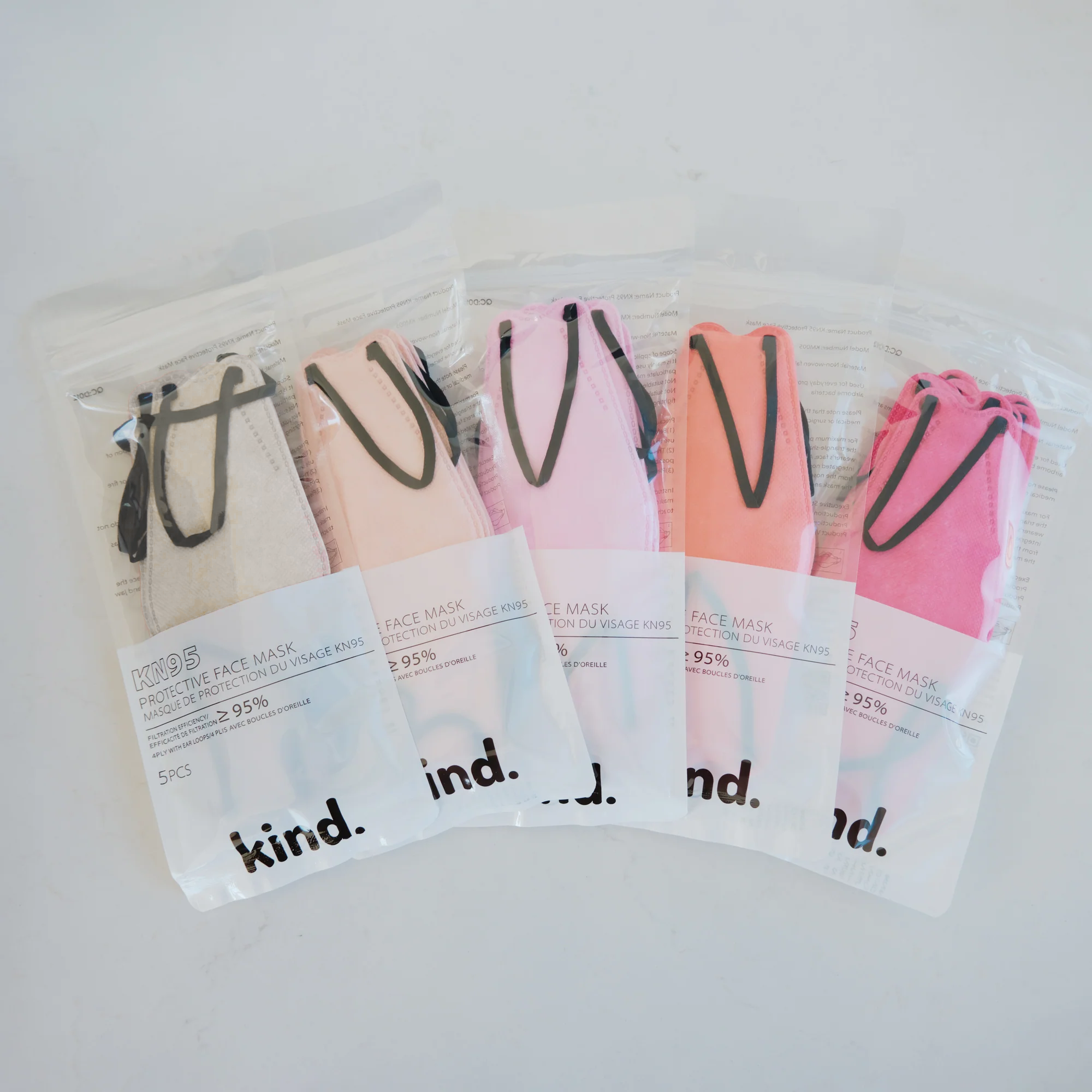 Kind KN95 Respirator Face Mask: The Blush Collection