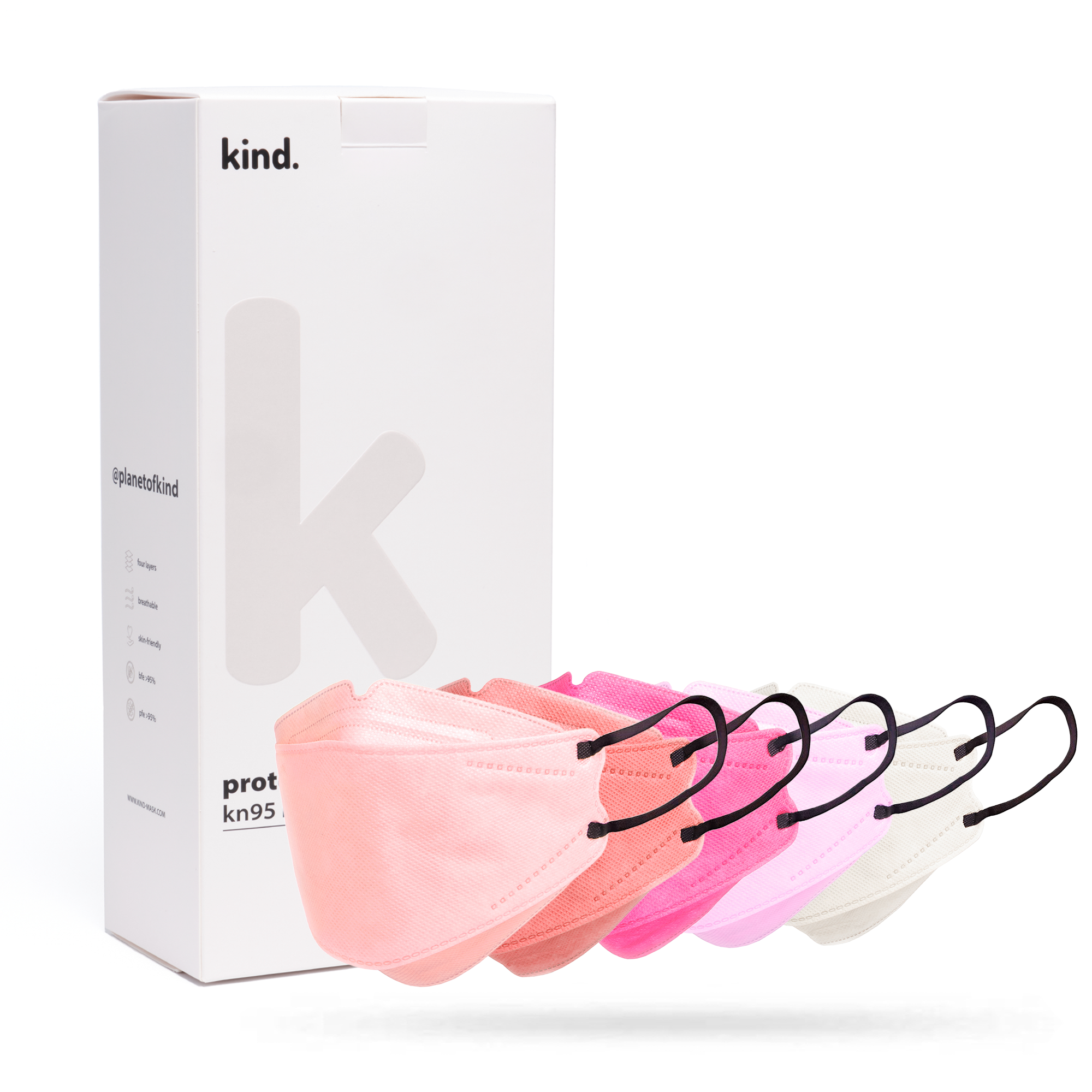 Kind KN95 Respirator Face Mask: The Blush Collection