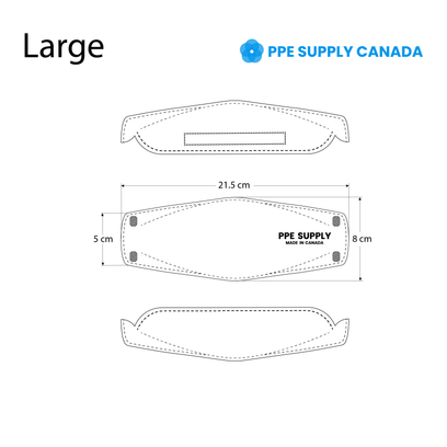 Masque respiratoire N95 fabriqué au Canada (grand)